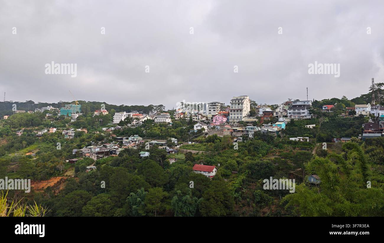 Il paesaggio urbano di Da Lat Foto Stock