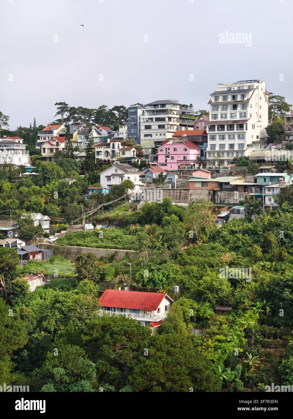 Il paesaggio urbano di Da Lat Foto Stock