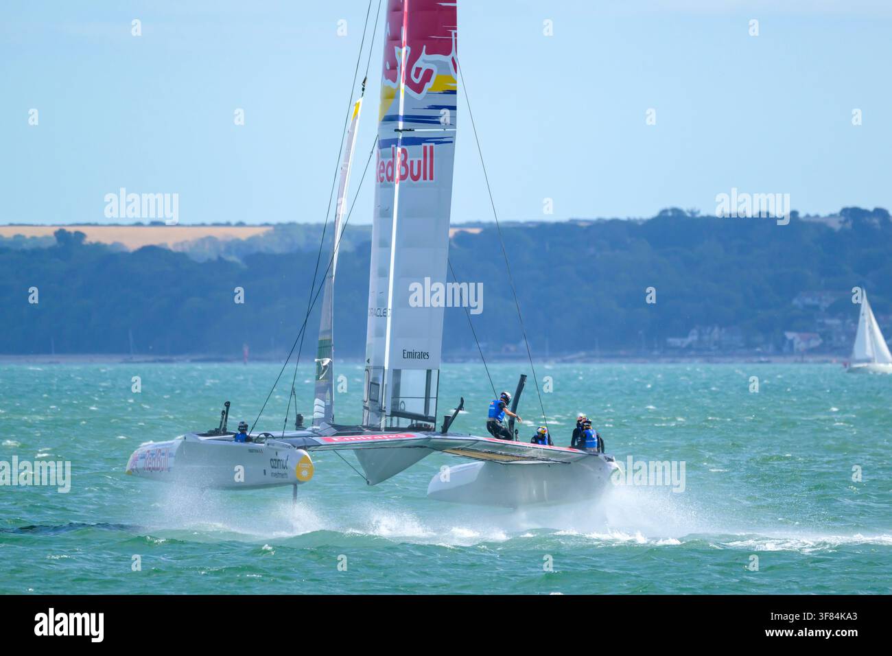Portsmouth, UK, 26 luglio 2026, Red Bull Italy SAILGP Team, Emirates Great Britain SailGP, Evento 8, Gruppo A, Gara 4 Foto Stock