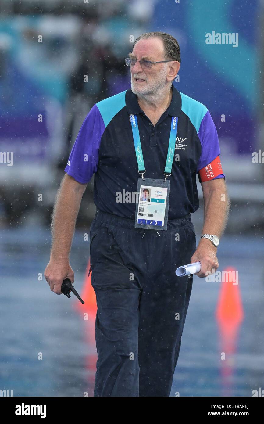 Chris Cohen, Delegato tecnico per i Giochi del Commonwealth allo Scotstoun Stadium il 28 luglio 2026 a Glasgow, Scozia. Foto di Gary Mitchell Foto Stock