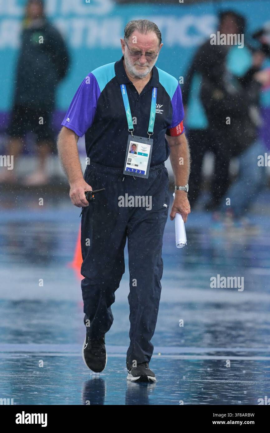 Chris Cohen, Delegato tecnico per i Giochi del Commonwealth allo Scotstoun Stadium il 28 luglio 2026 a Glasgow, Scozia. Foto di Gary Mitchell Foto Stock