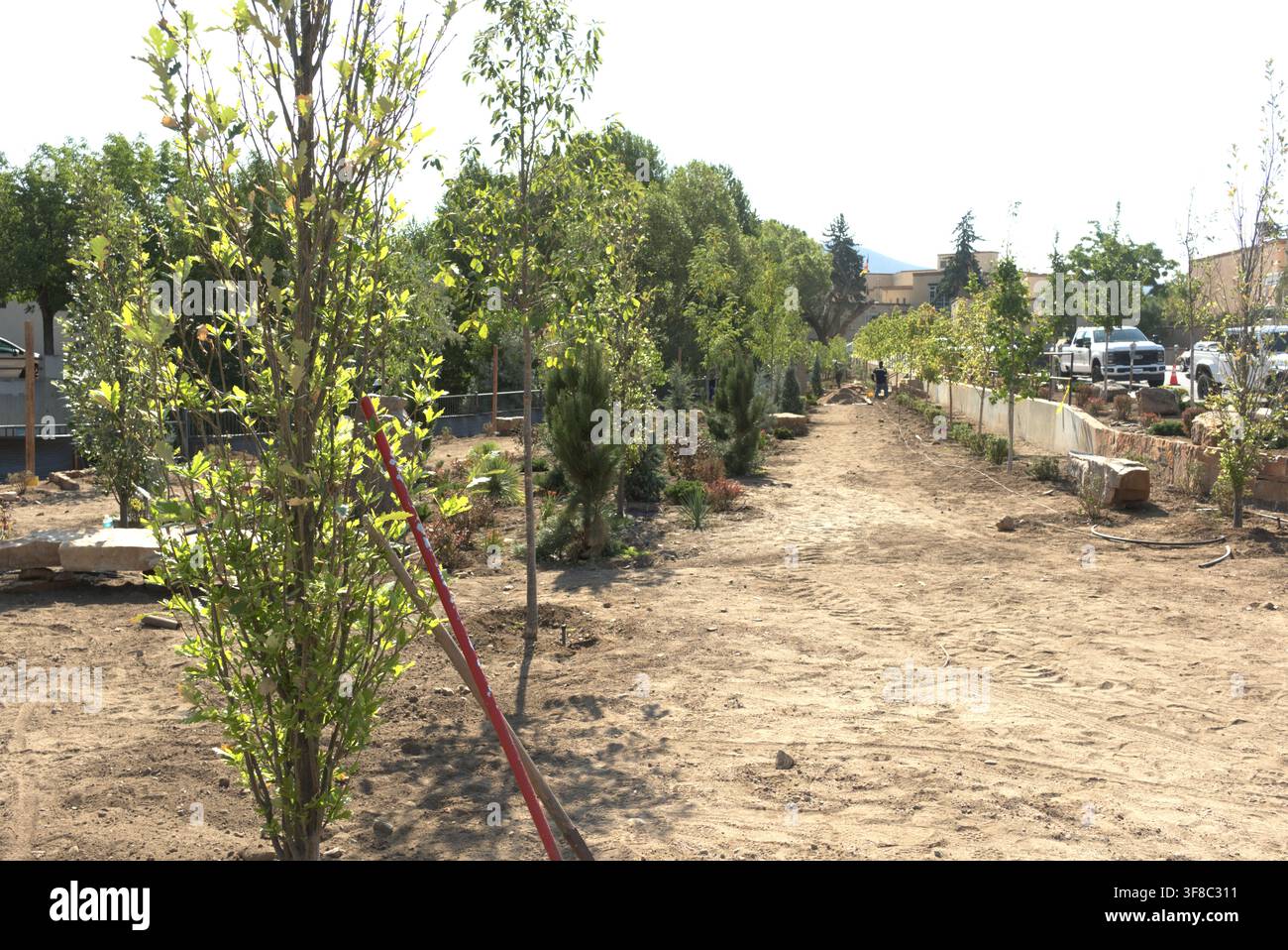 Santa Fe, New Mexico, USAv06, agosto 2026 – Bellissimo paesaggio urbano nel centro di Santa Fe Foto Stock
