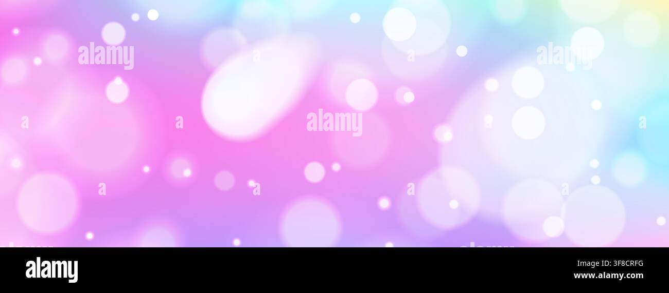 Sfondo per social media con grande bokeh e glitter vibrante Illustrazione Vettoriale