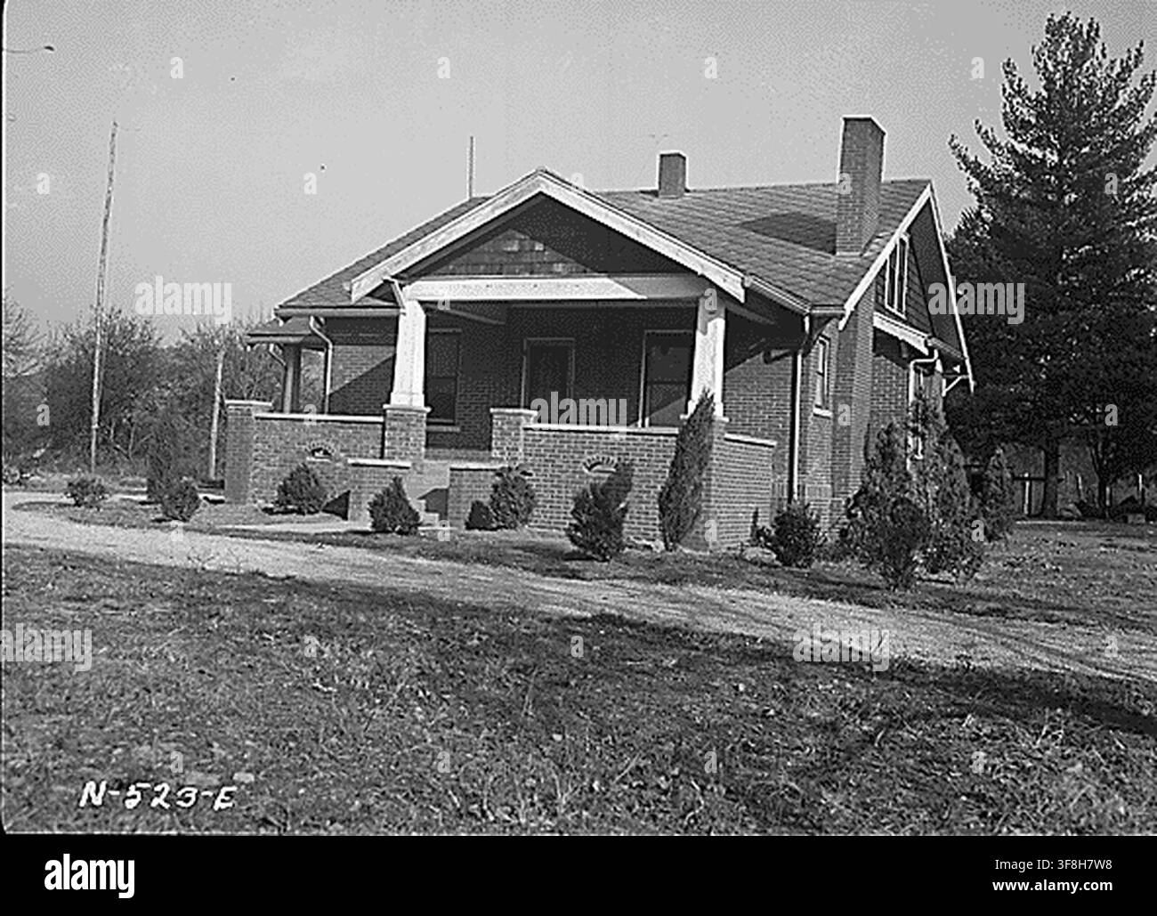 La residenza del guardaboschi al lago Caryville, fotografata nel 1937, come parte degli archivi della Tennessee Valley Authority. Foto Stock