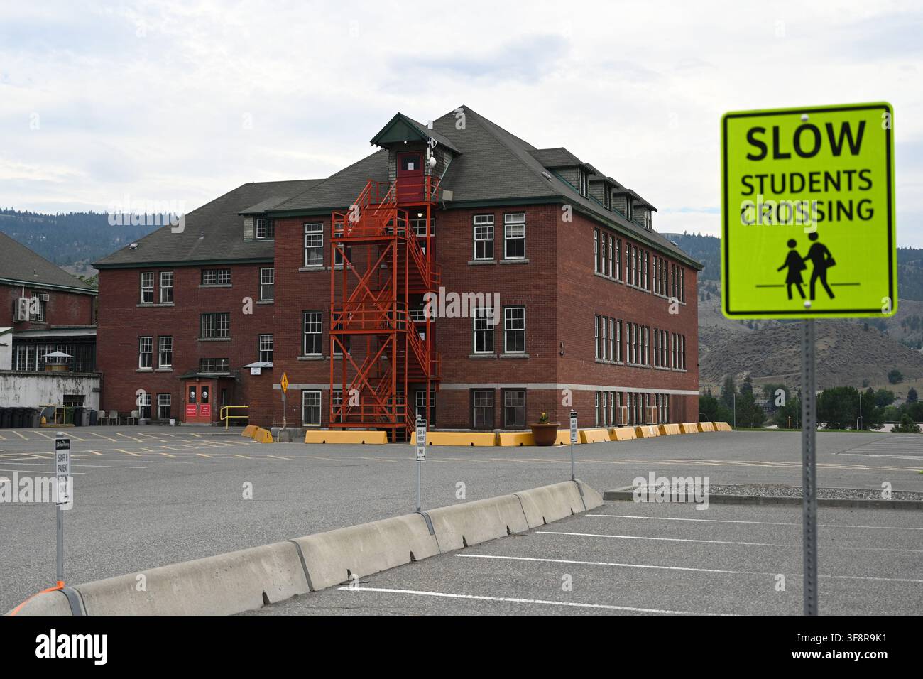 Kamloops, BC, Canada – 11 luglio 2026: Ex scuola residenziale indiana di Kamloops. Foto Stock