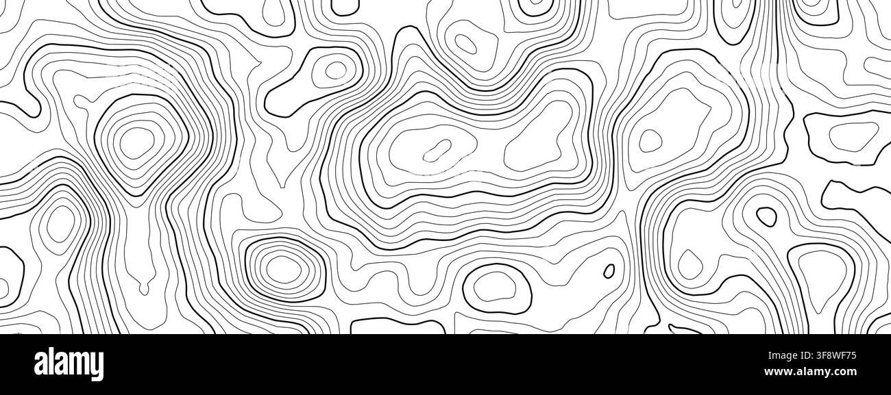 Motivo oceanico radar con pavimento di mappa nautica e navigazione di fondo topografica. Vettore di topografia mondiale con carta sonar del mare e sfondo digitale abs Illustrazione Vettoriale