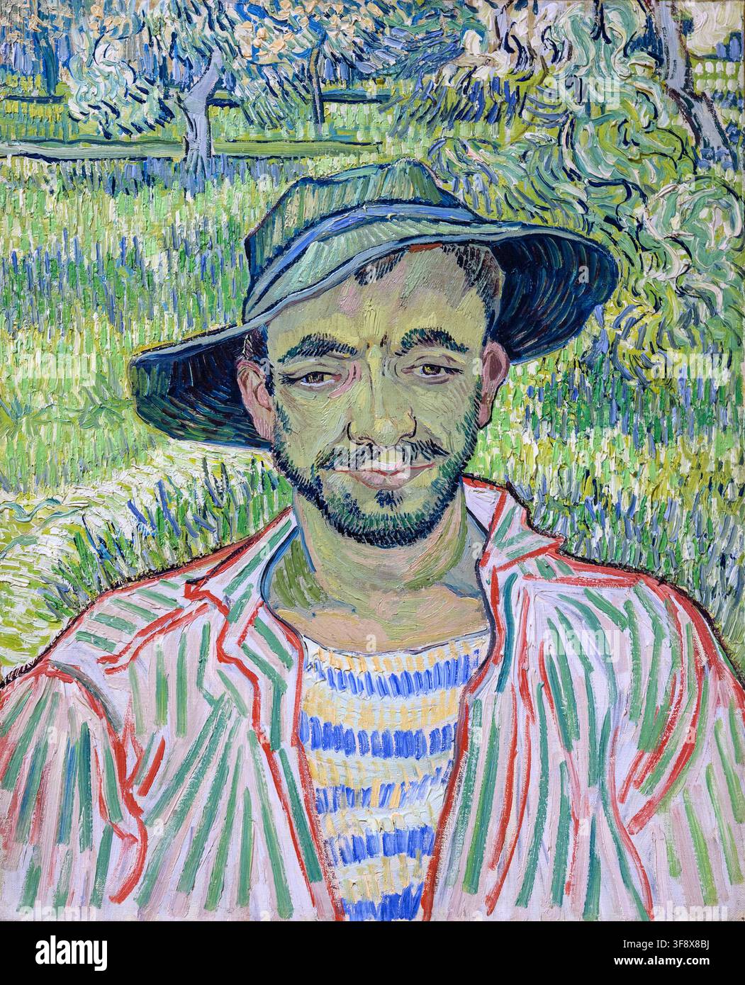 Vincent Van Gogh  n. 1853 - m. 1890.  Il Giardiniere, 1889.  Olio su tela, Foto Stock