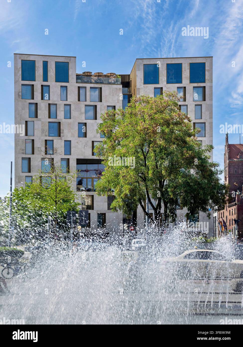 Il Nuovo Hotel Königshof in piazza Karlsplatz, Stachus, Monaco di Baviera, Alta Baviera, Baviera, Germania Il Nuovo Hotel Königshof in piazza Karlsplatz, Stachus, Monaco di Baviera Foto Stock