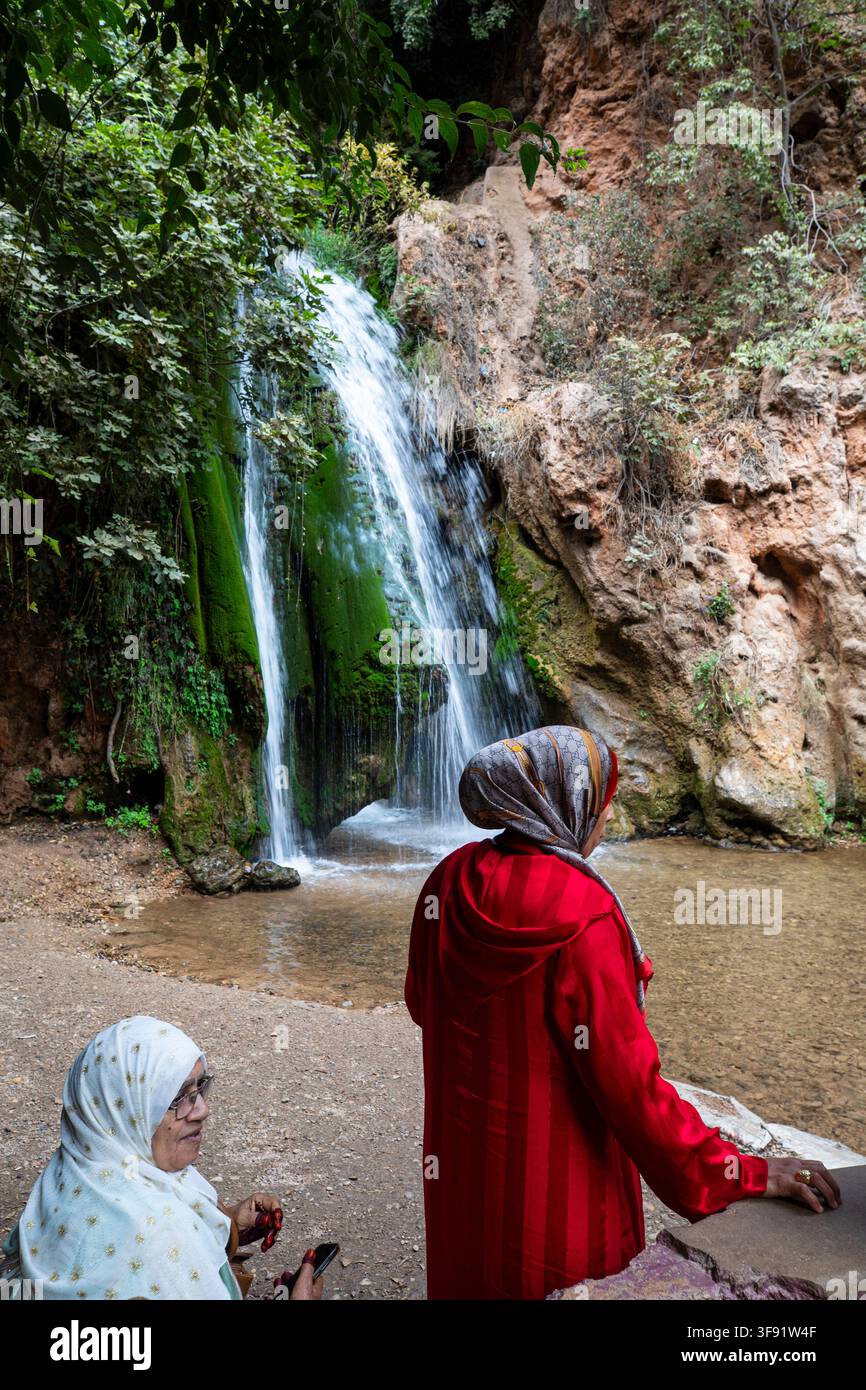 Cascate di Sefrou, Sefrou, Marocco Foto Stock