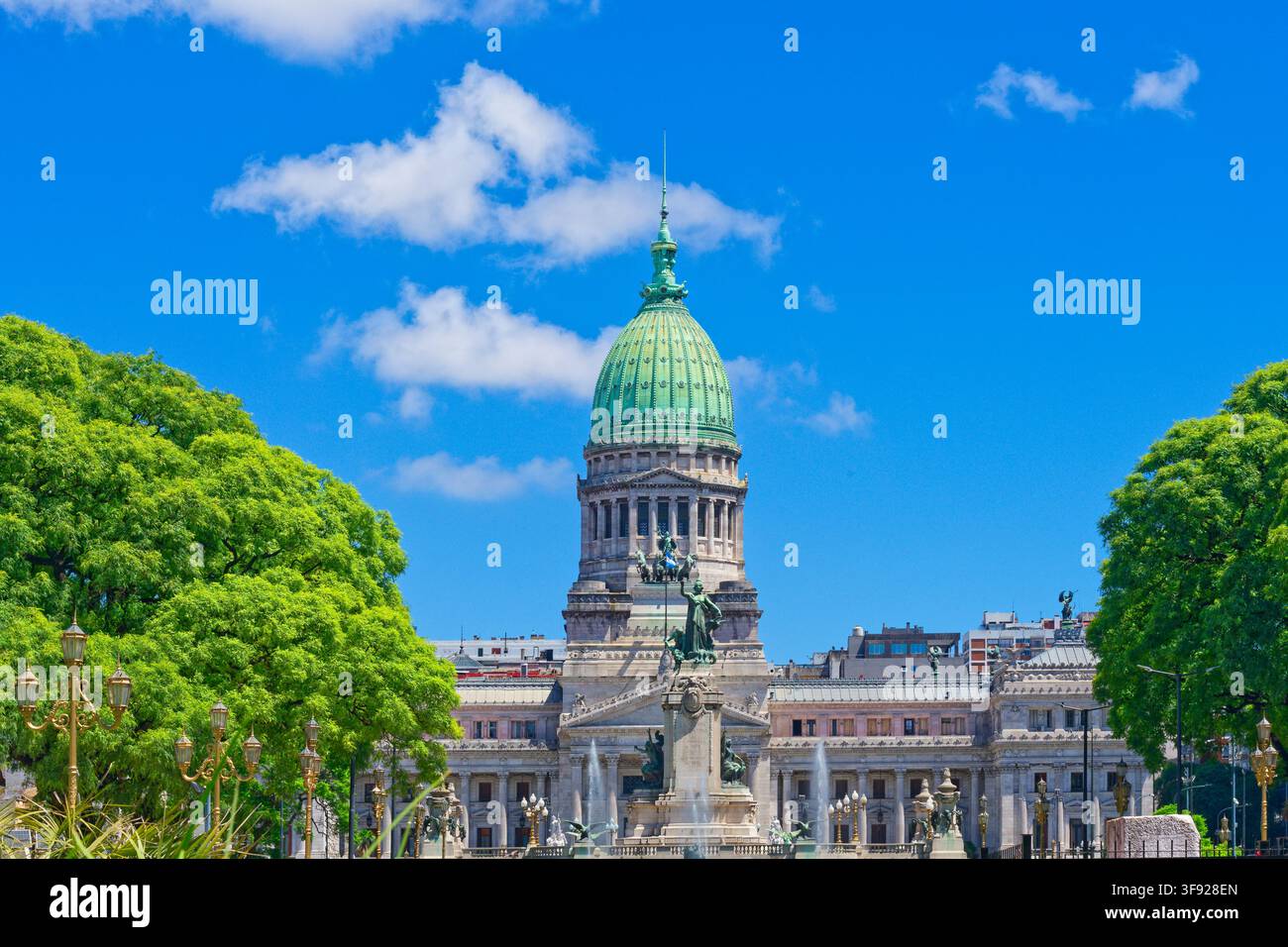 Palazzo del Congresso, Balvanera, Buenos Aires, Argentina, Sud America Foto Stock