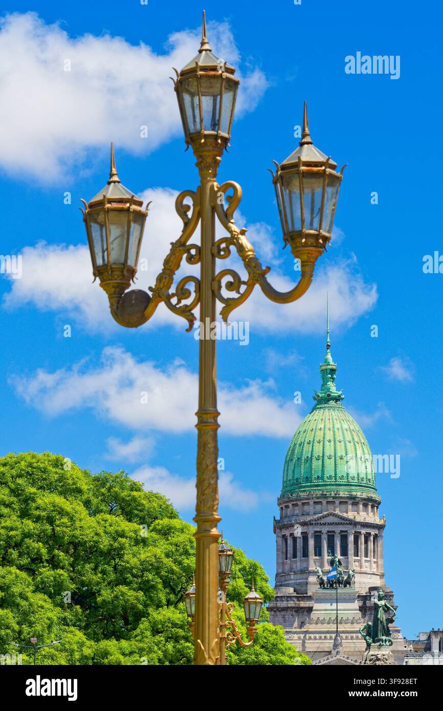 Palazzo del Congresso, Balvanera, Buenos Aires, Argentina, Sud America Foto Stock