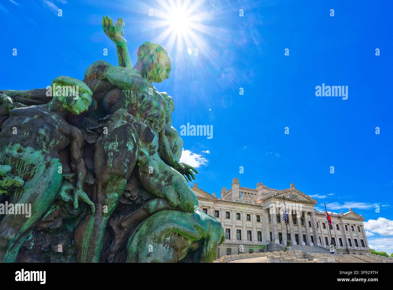 Edificio del Congresso, Montevideo, Uruguay, Sud America Foto Stock