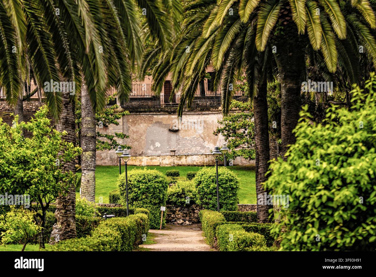 Italia Sardegna Sassari Monserrato ninfeo del Parco Foto Stock