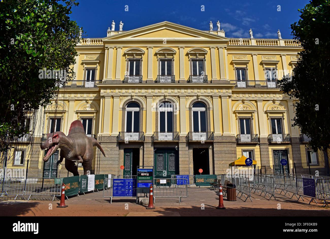 RIO DE JANEIRO, BRASILE - 13 agosto 2026: Il Museo Nazionale di Quinta da Boa Vista Foto Stock