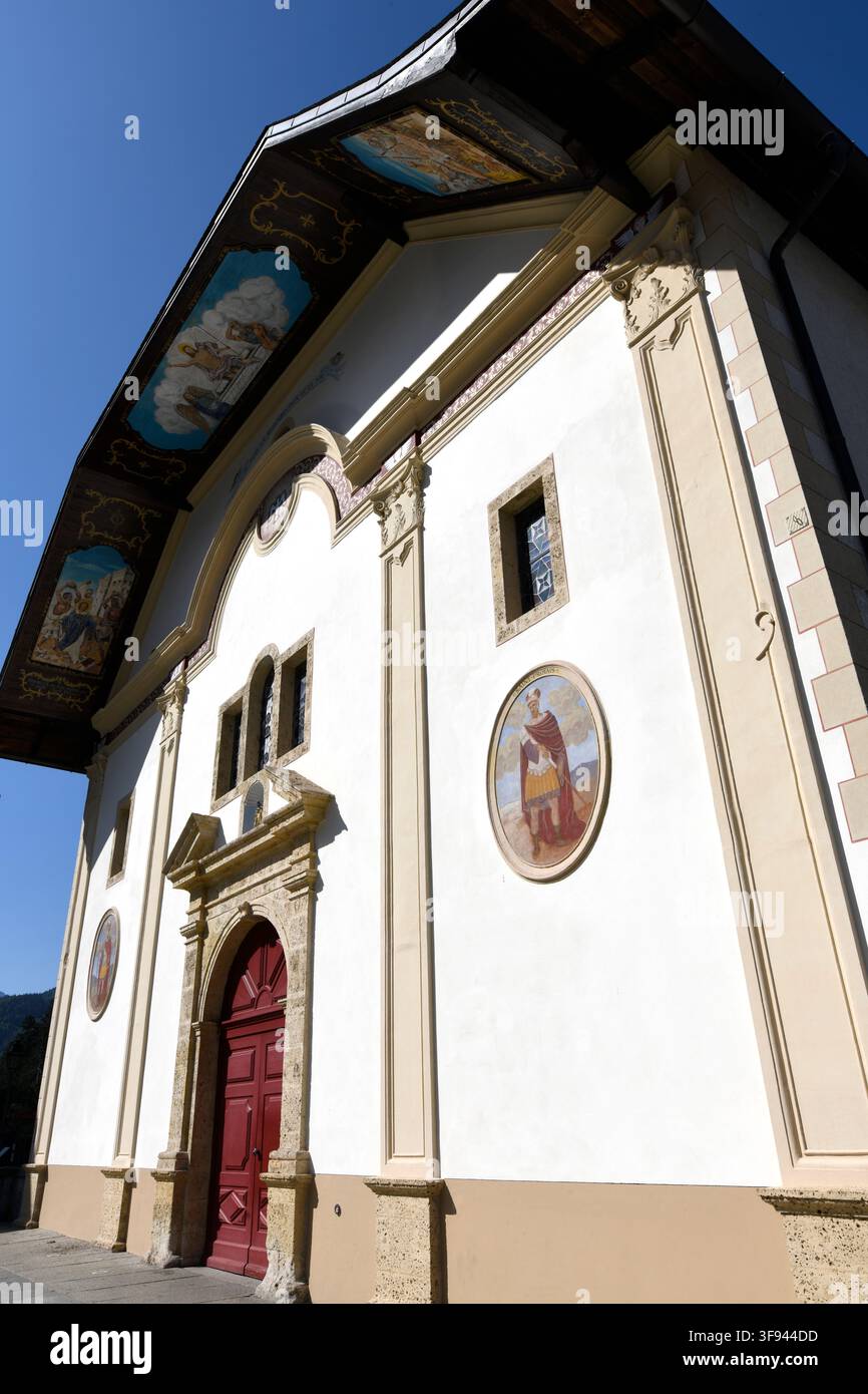 Saint-Gervais-les-Bains, chiesa (Barocco, XVII secolo). Haute-Savoie, Alvernia-Rodano-Alpi, Francia. Foto Stock