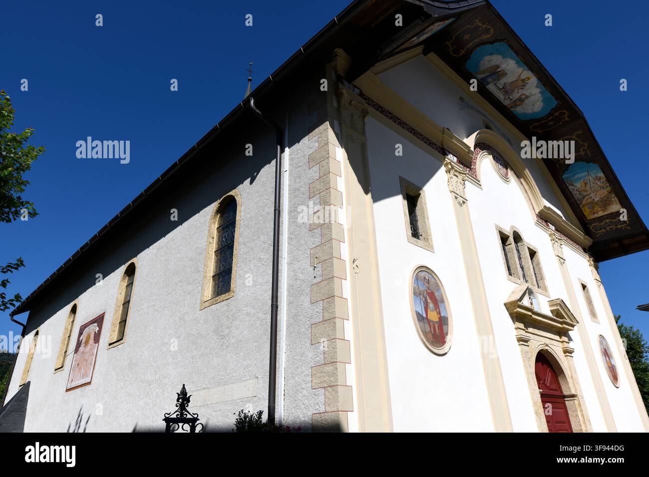 Saint-Gervais-les-Bains, chiesa (Barocco, XVII secolo). Haute-Savoie, Alvernia-Rodano-Alpi, Francia. Foto Stock