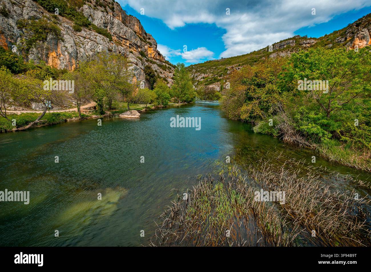 Dalmazia Croazia Parco nazionale di Krka - Roski slap Foto Stock