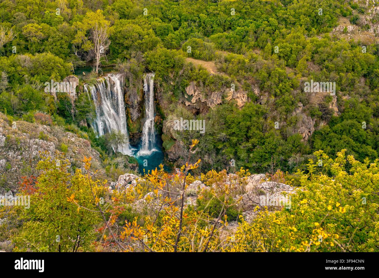 Dalmazia Croazia Parco nazionale di Krka - cascata Manojlovac Foto Stock