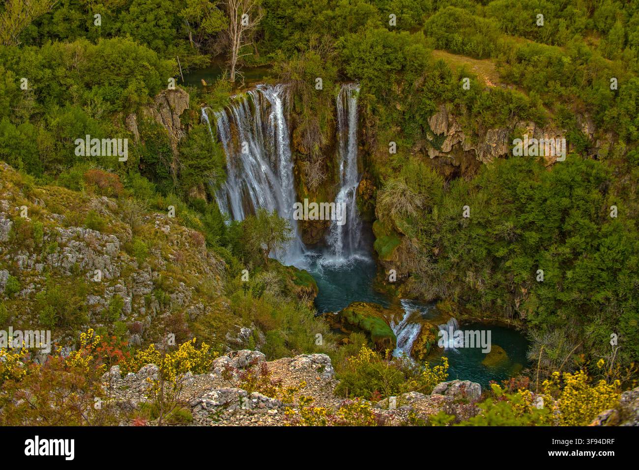 Dalmazia Croazia Parco nazionale di Krka - cascata Manojlovac Foto Stock