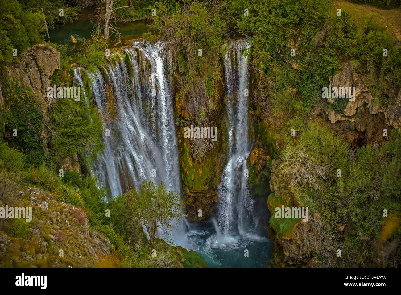Dalmazia Croazia Parco nazionale di Krka - cascata Manojlovac Foto Stock