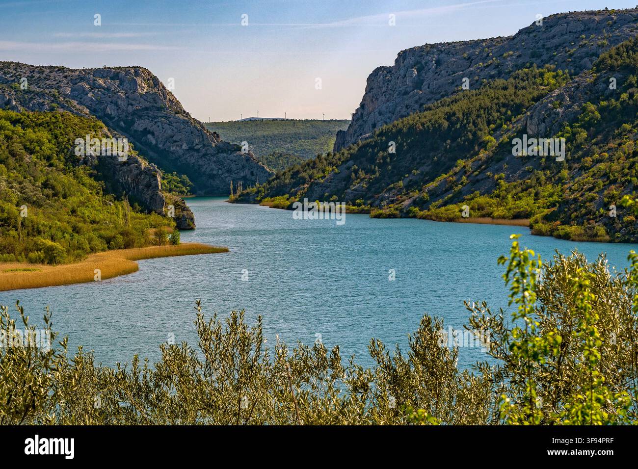 Dalmazia Croazia Parco nazionale di Krka - Roski slap Foto Stock