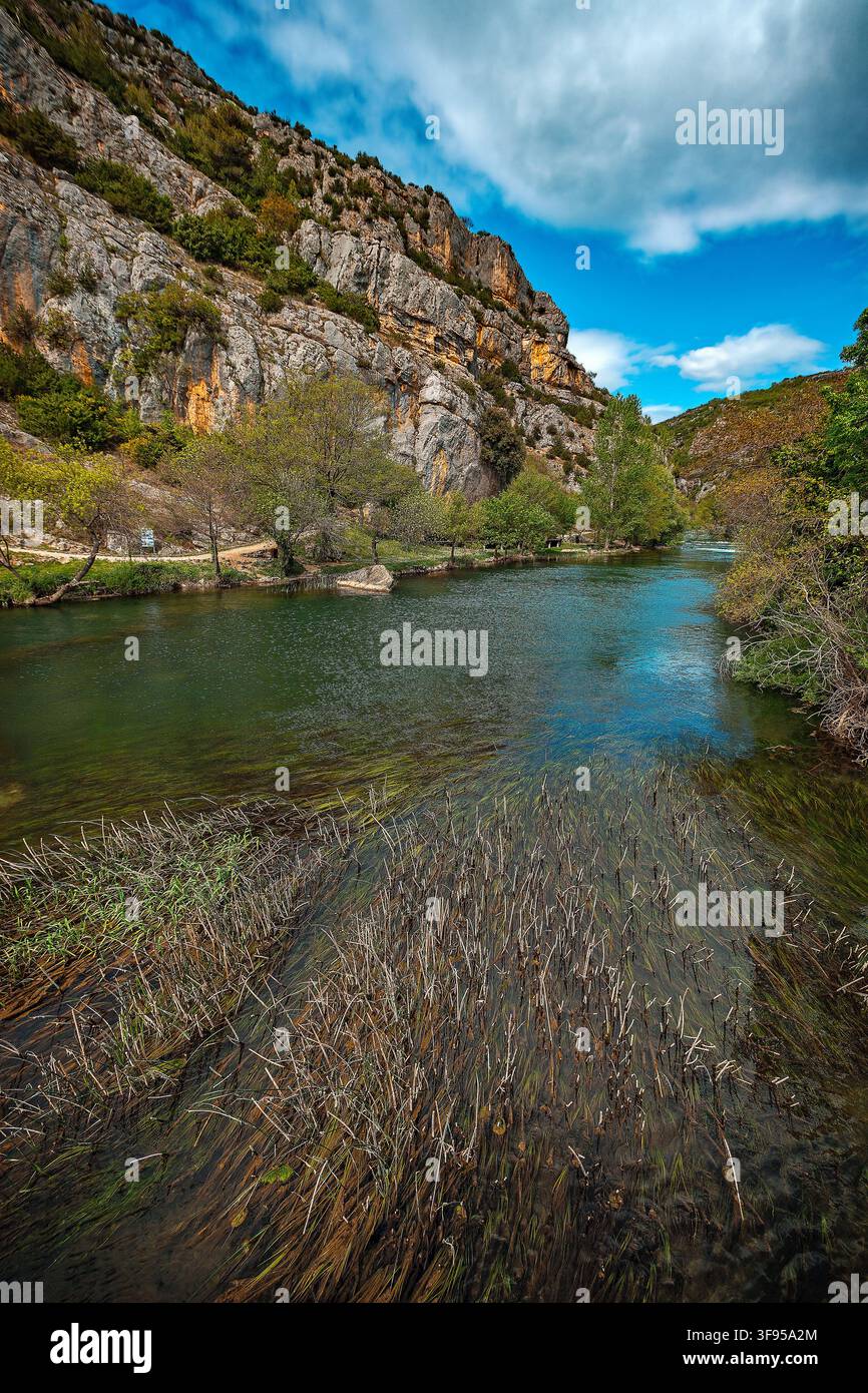 Dalmazia Croazia Parco nazionale di Krka - Roski slap Foto Stock