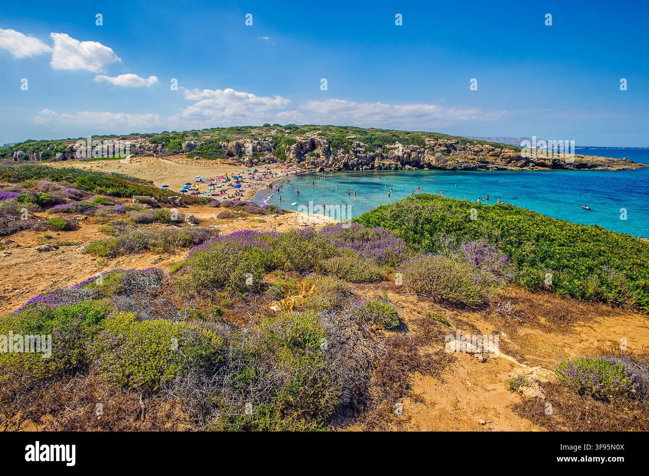 Italia Sicilia - Riserva Naturale Orientata Oasi Faunistica Vendicari - Cala Mosche Foto Stock