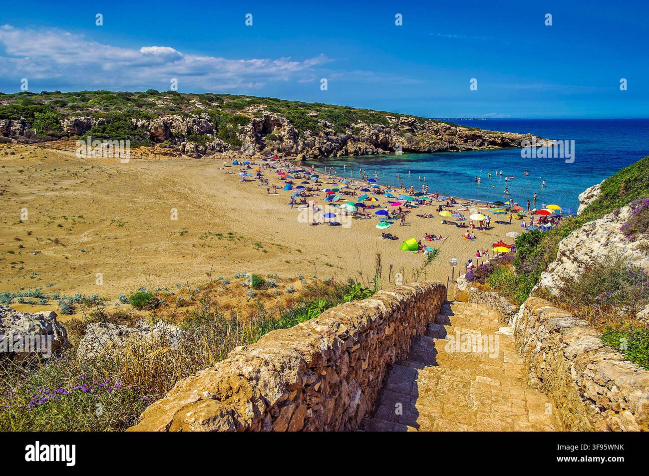 Italia Sicilia - Riserva Naturale Orientata Oasi Faunistica Vendicari - Cala Mosche Foto Stock