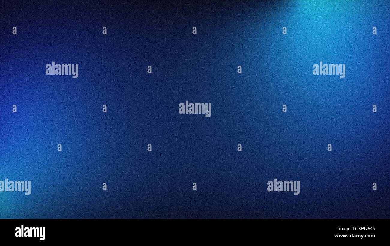 Sfondo astratto granuloso con sfumatura 4K nei toni del blu scuro blu reale e ciano Foto Stock