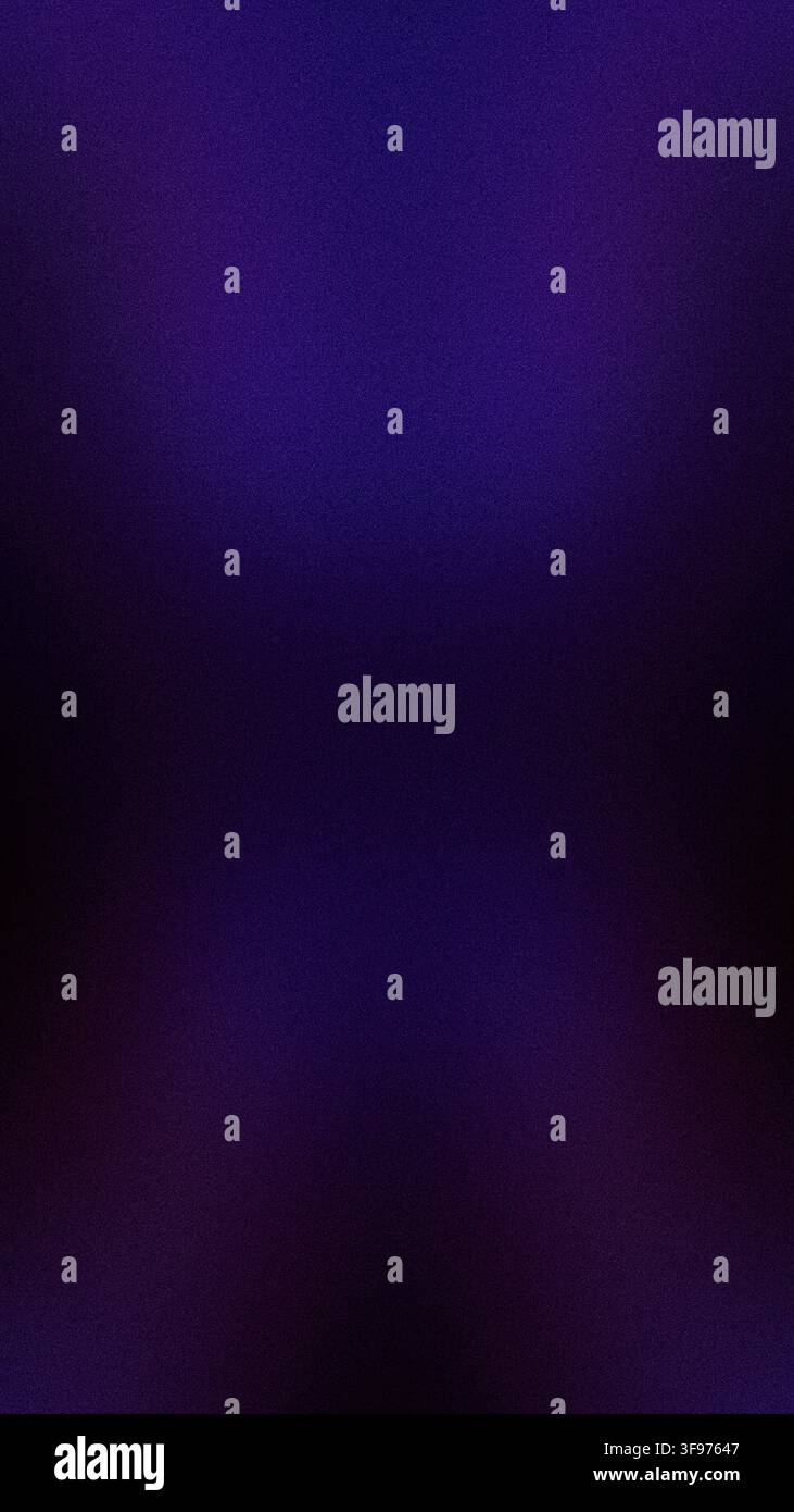 Sfondo verticale profondo con sfumatura granulosa e sfocatura astratta blu, viola e violetto Foto Stock