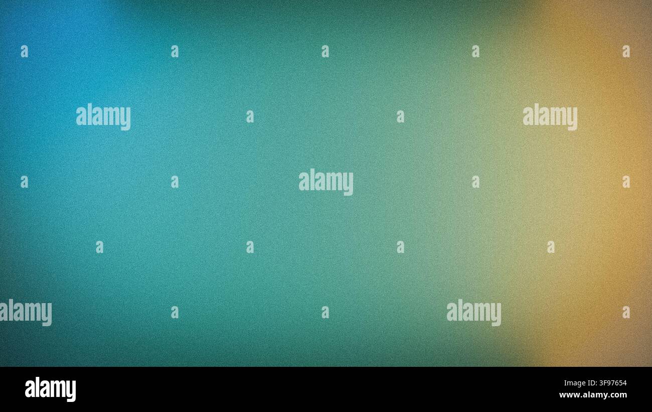 Sfondo astratto moderno con grana 4K e vivace sfumatura blu verde giallo Foto Stock