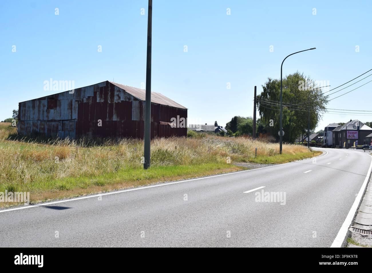 strada per Bastogne Foto Stock