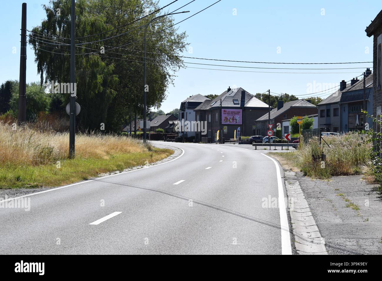 strada per Bastogne Foto Stock