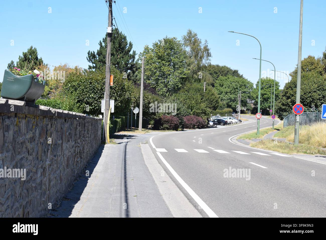 strada per Bastogne Foto Stock