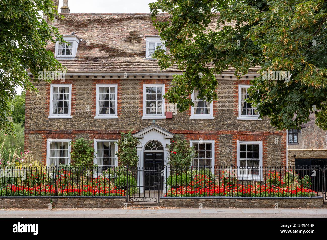 Importante casa cittadina georgiana a Ely, East Anglia Foto Stock