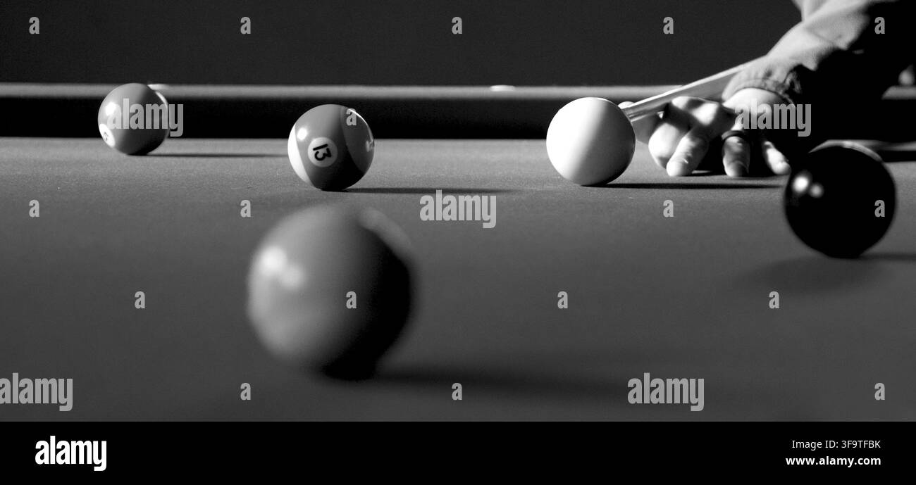 Biliardo Foto Stock