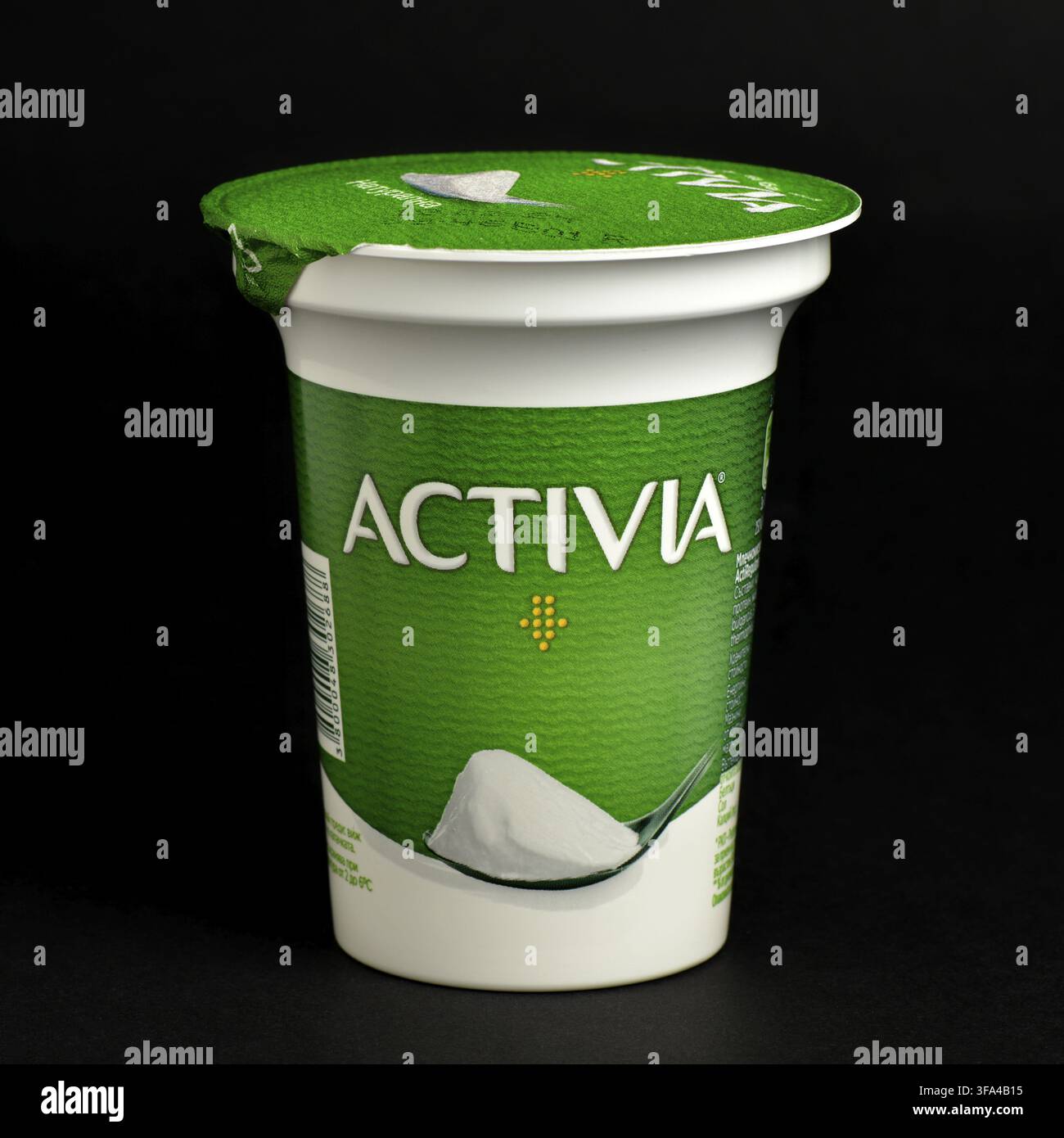 Prodotto di yogurt probiotico semplice Activia Foto Stock