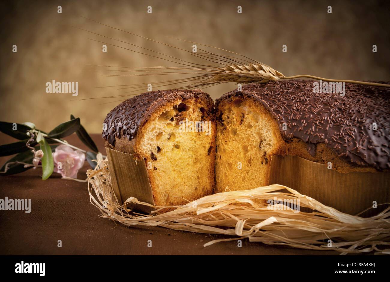 Colomba pasquale un tipico italiano torta orientale Foto Stock