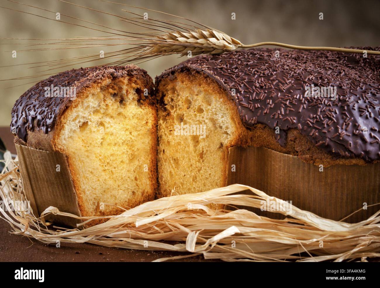 Colomba pasquale un tipico italiano torta orientale Foto Stock