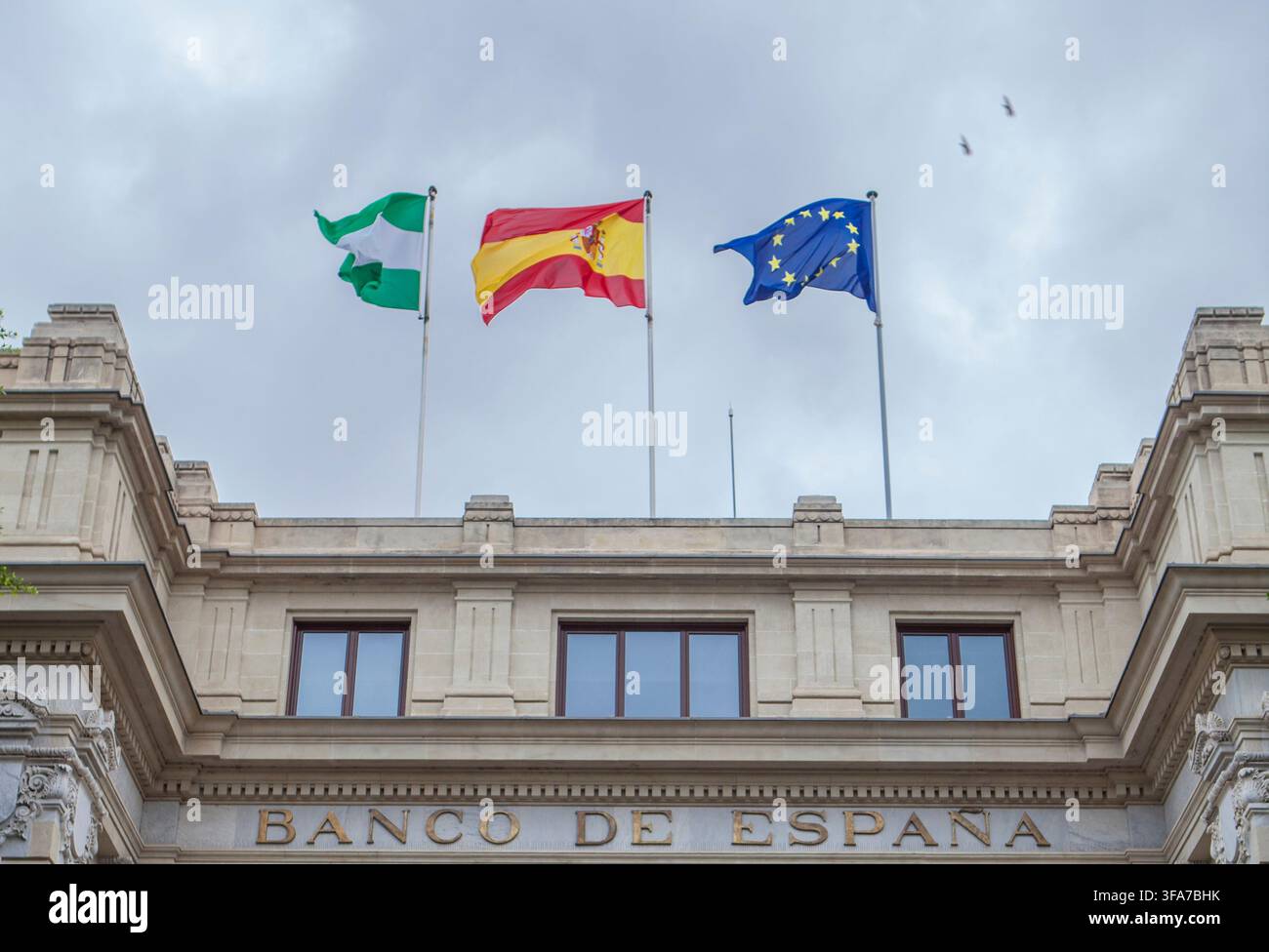 Sede di Siviglia della Banca di Spagna. Ente di diritto pubblico con funzioni di banca centrale nazionale in Spagna Foto Stock