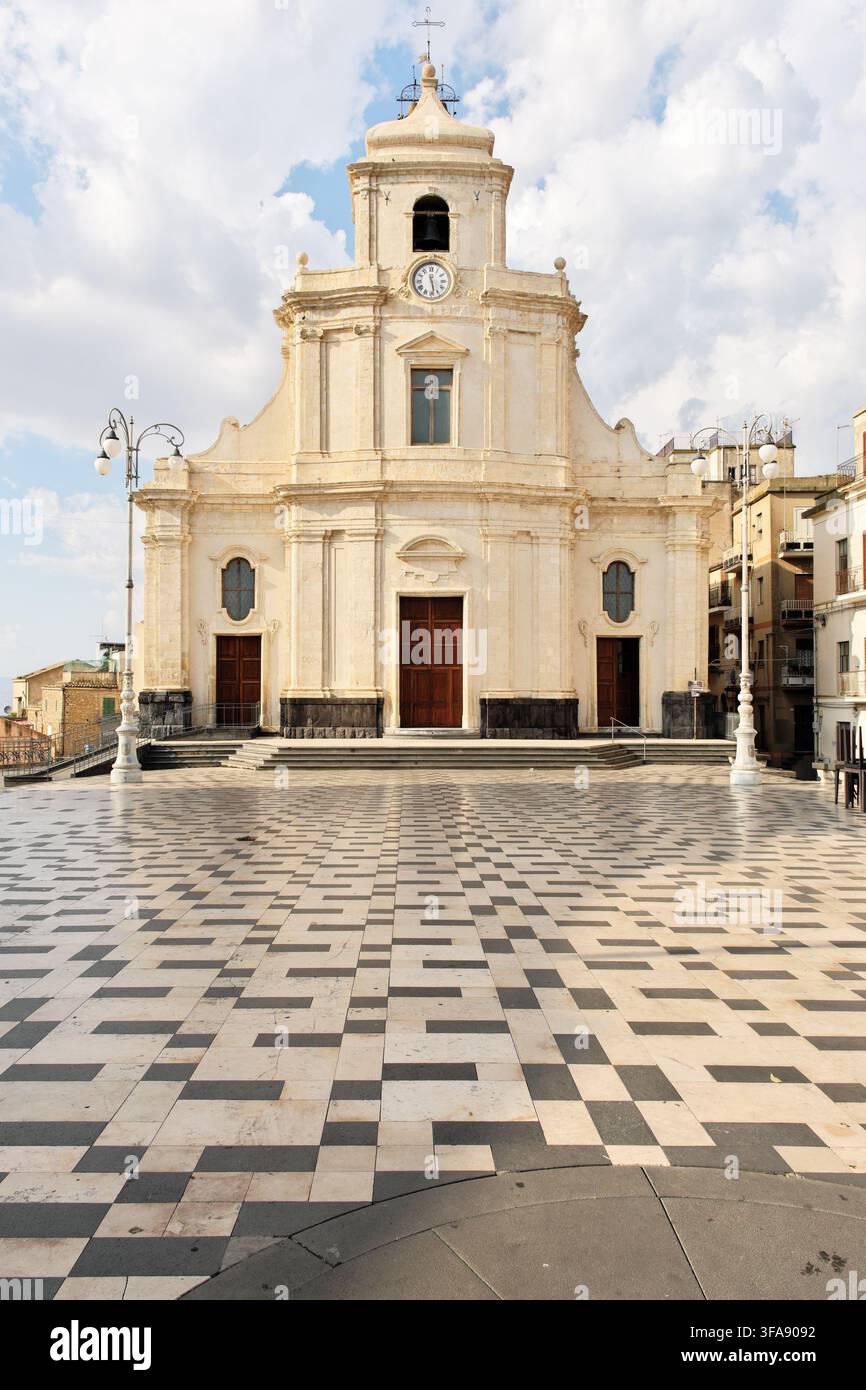 Chiesa Madre di Centuripe, Sicilia, Italia Foto Stock