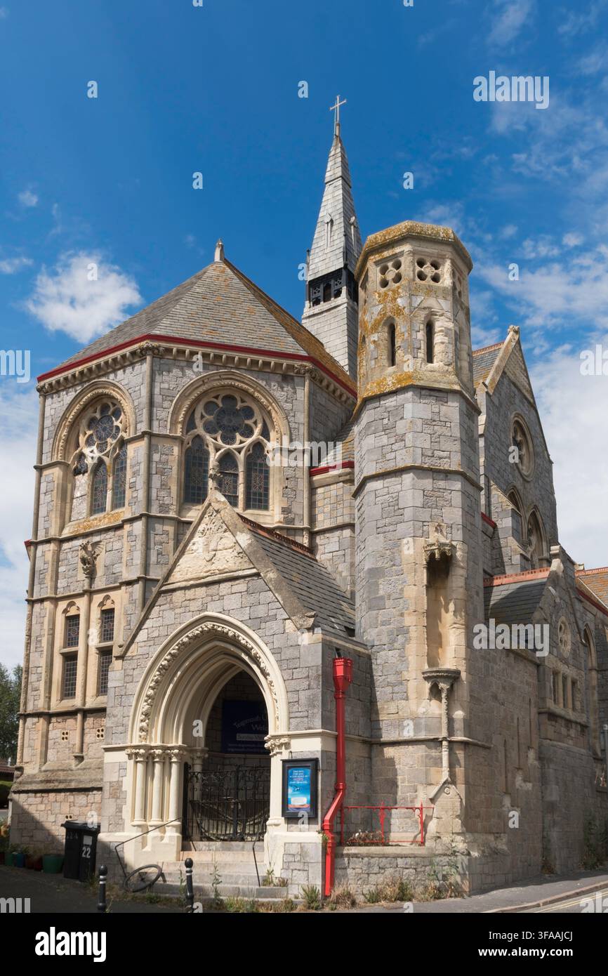 La chiesa riformata di Teignmouth elencata come patrimonio a Devon, Inghilterra, Regno Unito Foto Stock