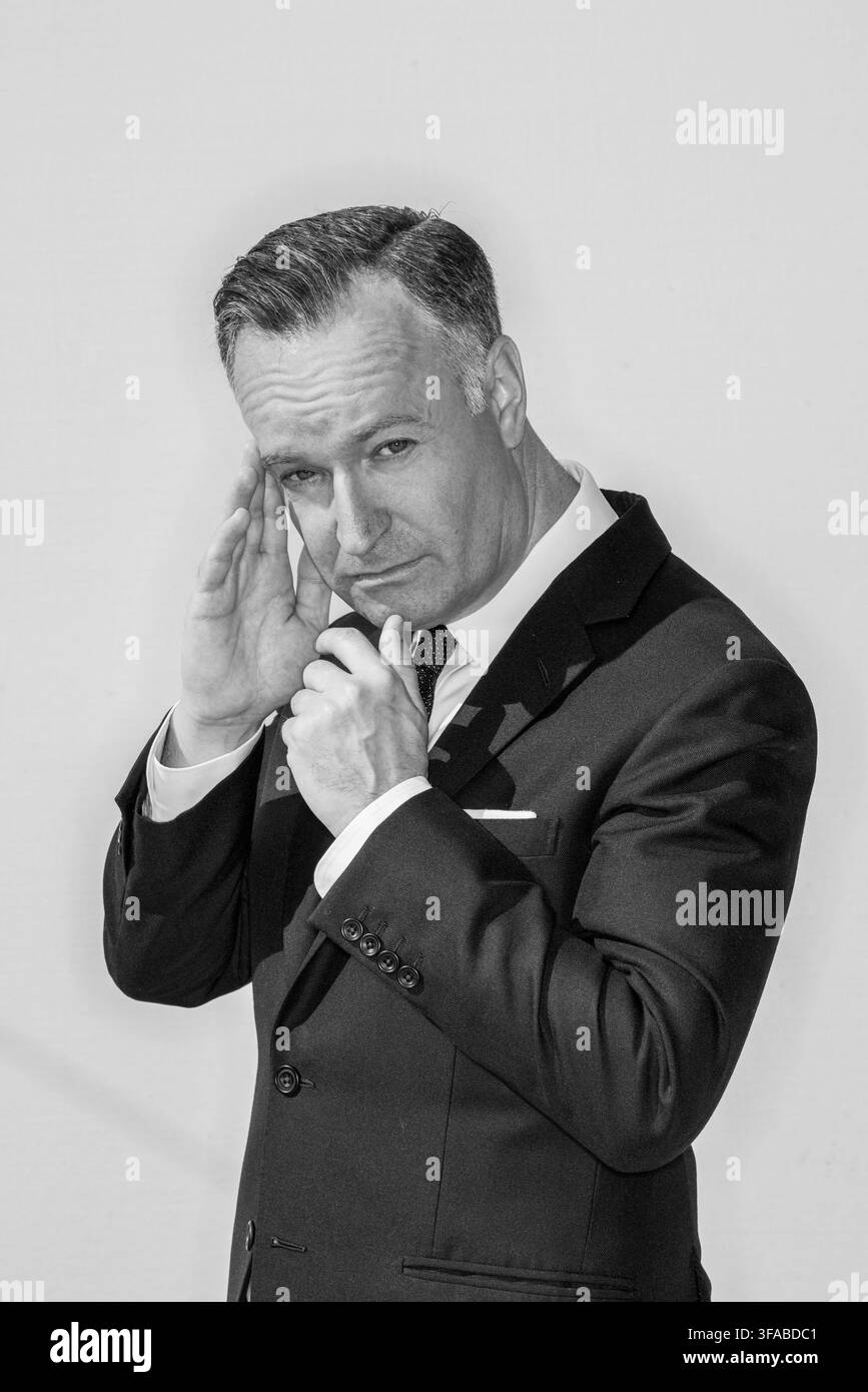 Ritratto dello scrittore scozzese Andrew O'Hagan Foto Stock