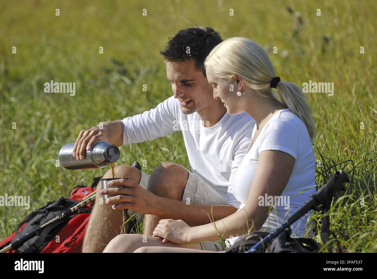 Picnic, Stoccarda, Baden-Württemberg, Repubblica Federale di Germania Foto Stock