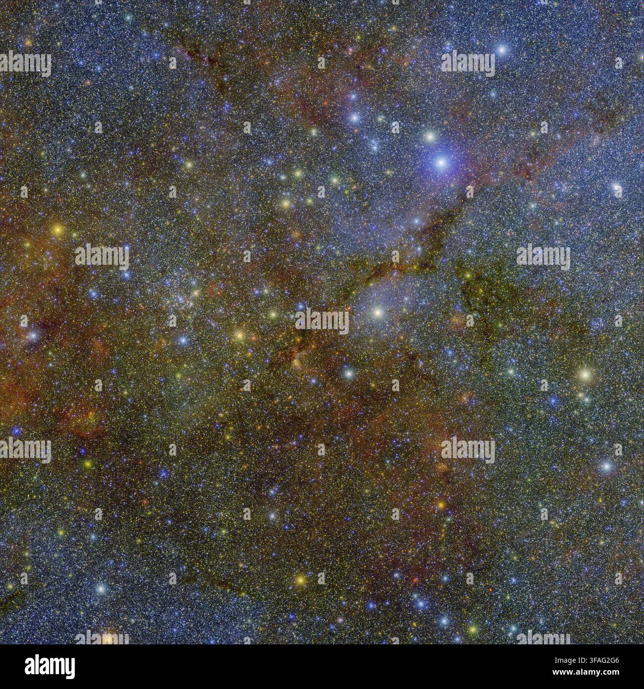 La missione SPHEREx della NASA mappa Water Ice attraverso Cygnus X. Foto Stock