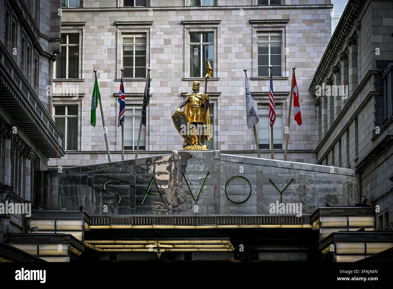 Savoy Hotel, London, England, Regno Unito Foto Stock
