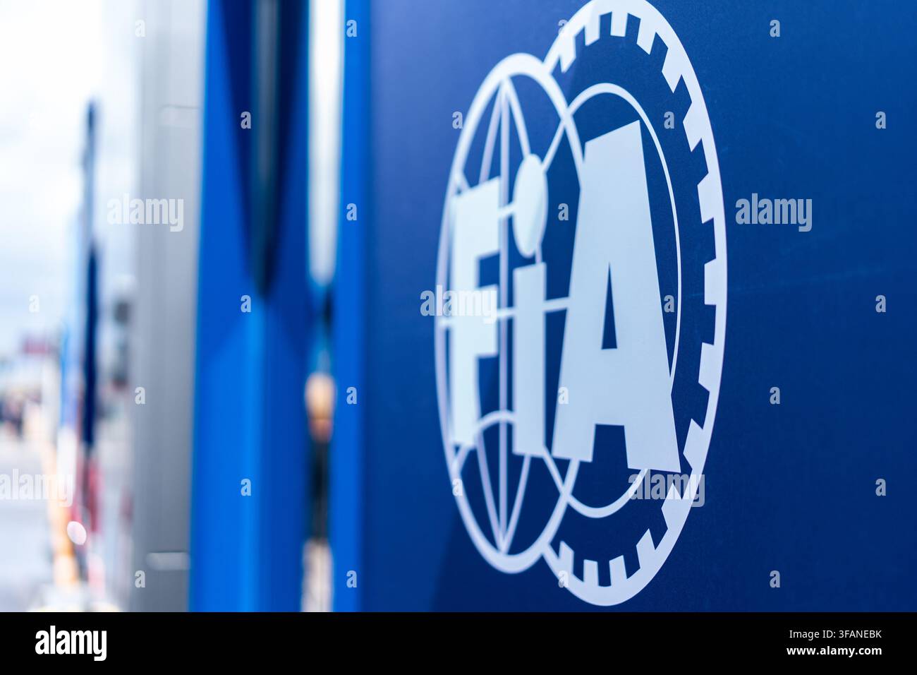 Campionato del mondo FIA di Formula 1, Gran Premio Olandese 2026 Zandvoort, 20.08.2026, Conferenza stampa/Pressekonferenz FiA, FIA, Logo Formula 1, Federazione I Foto Stock