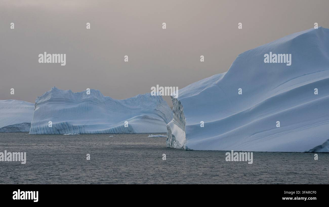 Iceberg alla deriva a King Edward Cove, Cumberland East Bay, Georgia del Sud Foto Stock