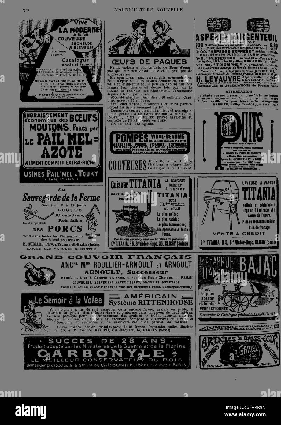 Una pubblicità francese del 1909 per La Capitalisation, un'impresa di risparmio privata, che promuove obbligazioni di risparmio per i bambini, con un testo che incoraggia i genitori a regalare ai loro figli obbligazioni di risparmio per insegnare loro il valore del risparmio e dell'investimento. Foto Stock