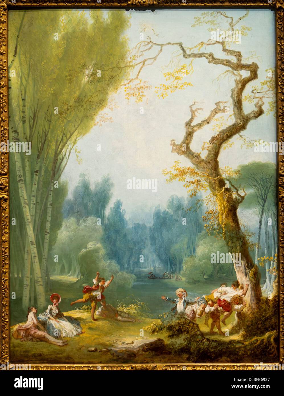 Jean Honoré Fragonard, Un gioco di cavallo e cavaliere, c. 1780, National Gallery of Art, Washington DC, USA Foto Stock